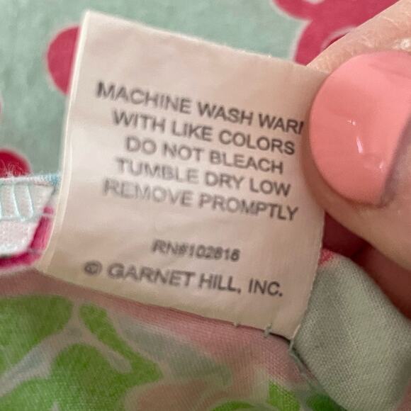 LILLY PULITZER Queen Duvet Cover Checking In Gecko Print Preppy Colorful Resort - Picture 6 of 7